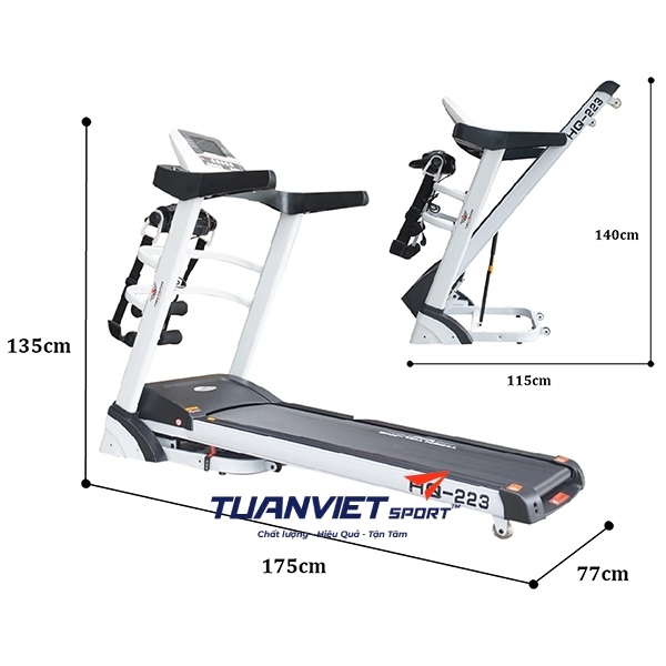Máy chạy bộ điện HQ-223
