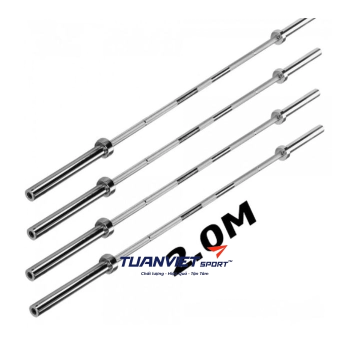 Đòn gánh tạ 2,2m lắp tạ phi 50