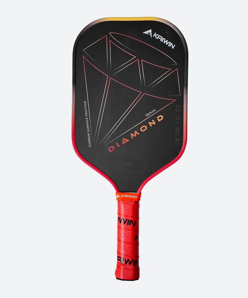 Vợt Pickleball Kaiwin Diamond K-Pro Series 16mm - Màu Đỏ