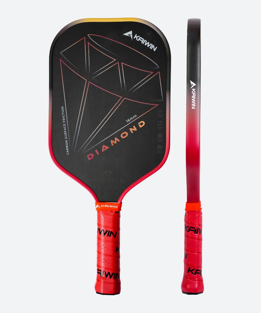 Vợt Pickleball Kaiwin Diamond K-Pro Series 16mm - Màu Đỏ
