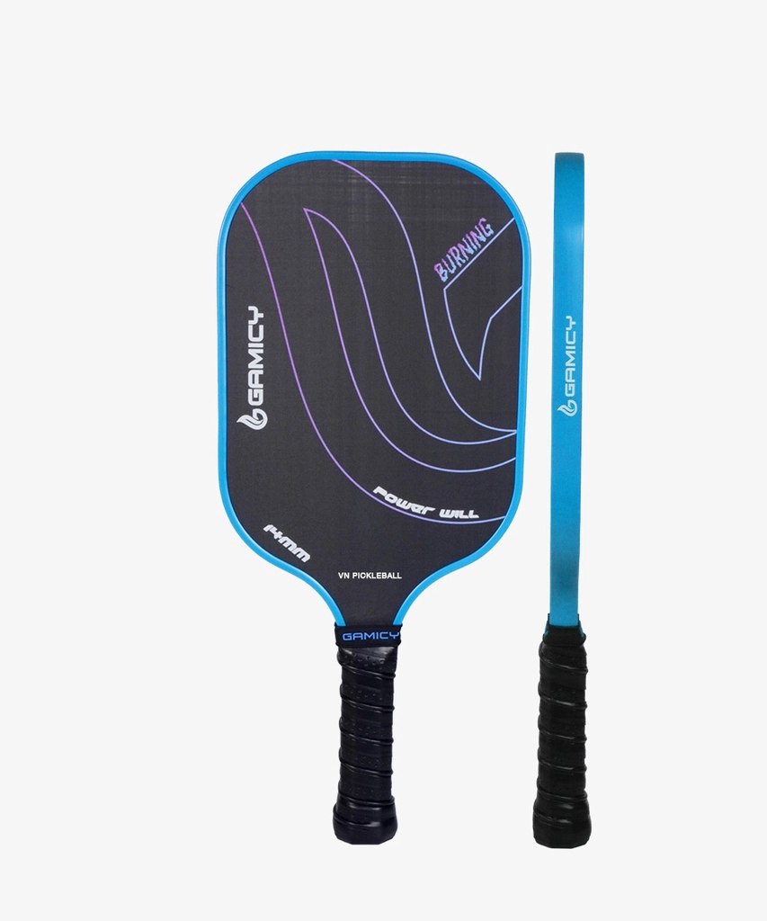 Vợt Pickleball Gamicy Burning T300 14mm - Màu Xanh da