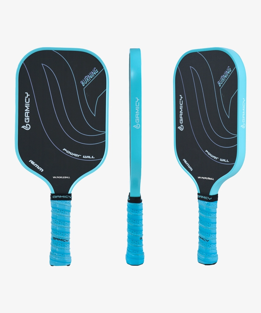 Vợt Pickleball Gamicy Burning T700 16mm- Màu Xanh Da