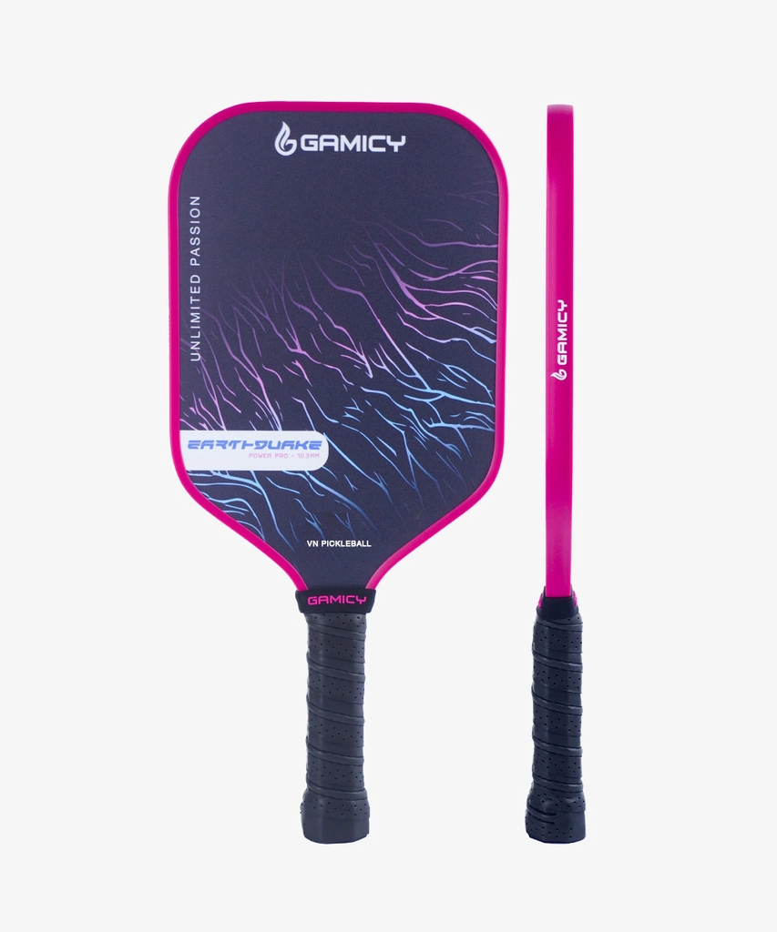 Vợt Pickleball Gamicy Earthquake - Màu Hồng