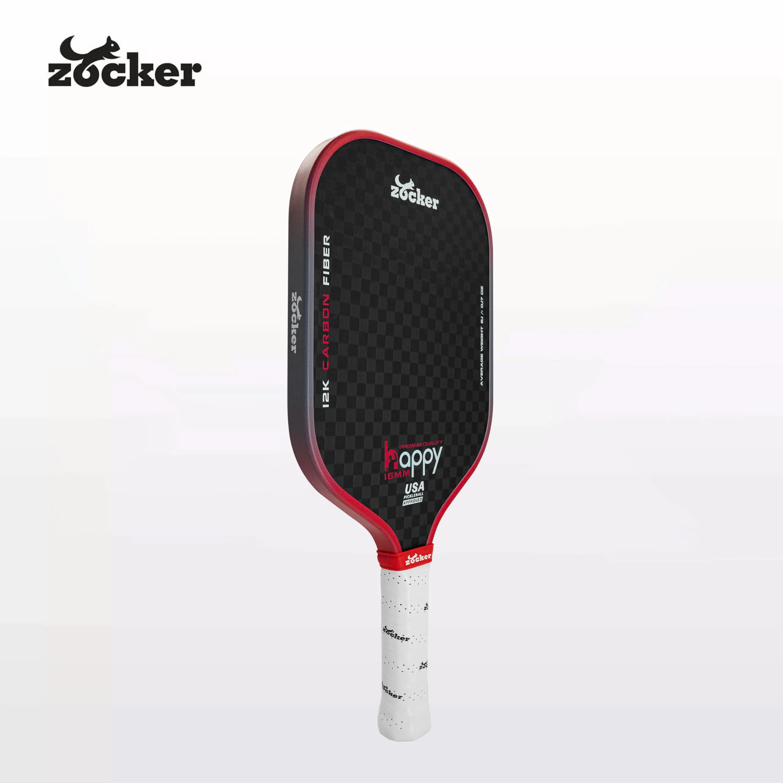 Vợt Pickleball Zocker Happy HP3 Premium Quality Red