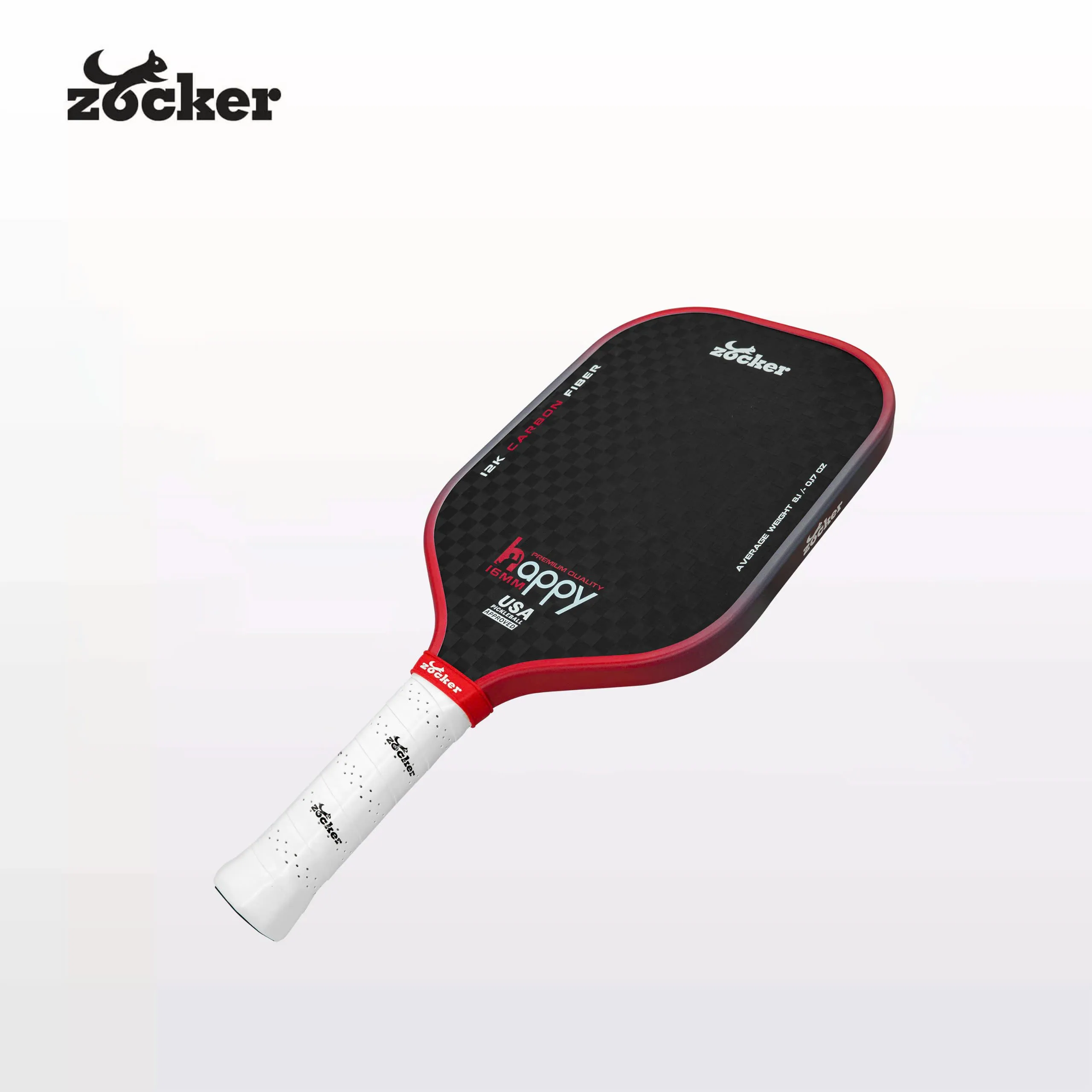 Vợt Pickleball Zocker Happy HP3 Premium Quality Red