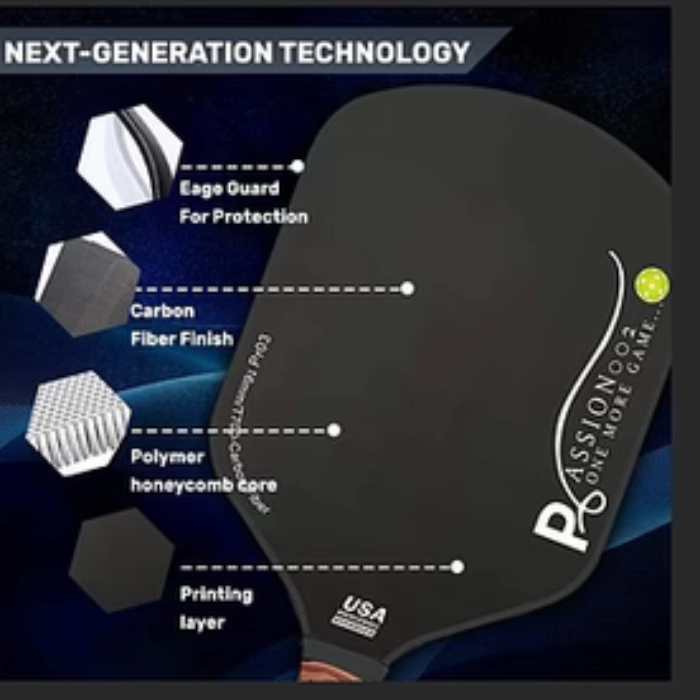 Vợt Pickleball PRO3 Series màu đen