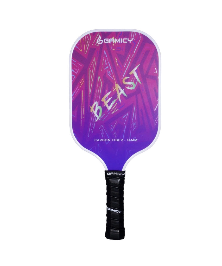 Vợt Pickleball Gamicy Beast 14mm - Màu Tím Trắng