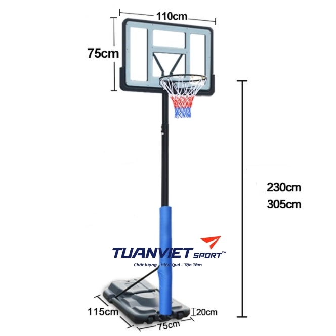 Trụ bóng rổ S021A