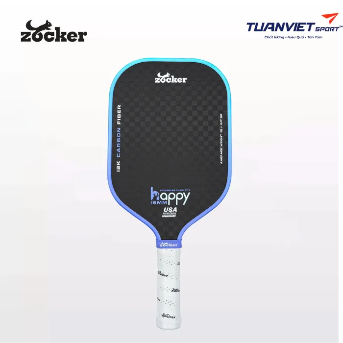 Vợt Pickleball Zocker Happy HP3 Premium Quality Purple Gradient