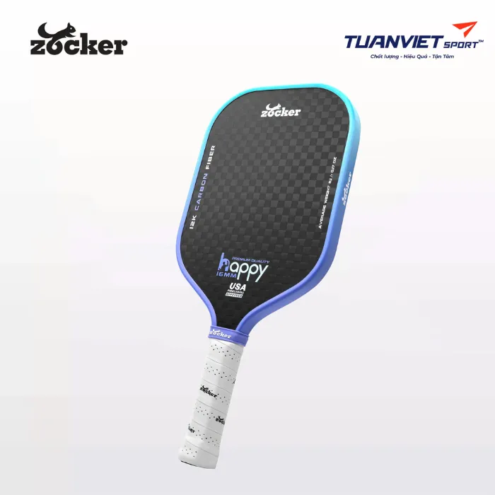 Vợt Pickleball Zocker Happy HP3 Premium Quality Purple Gradient