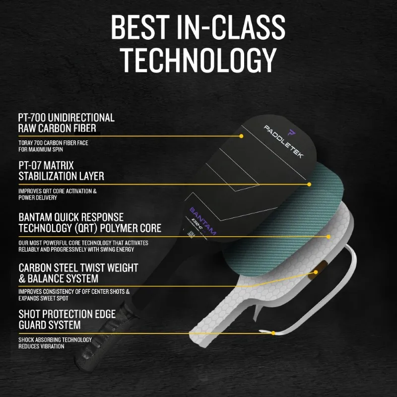 Vợt Pickleball Paddletek Bantam ESQ-C 14.3