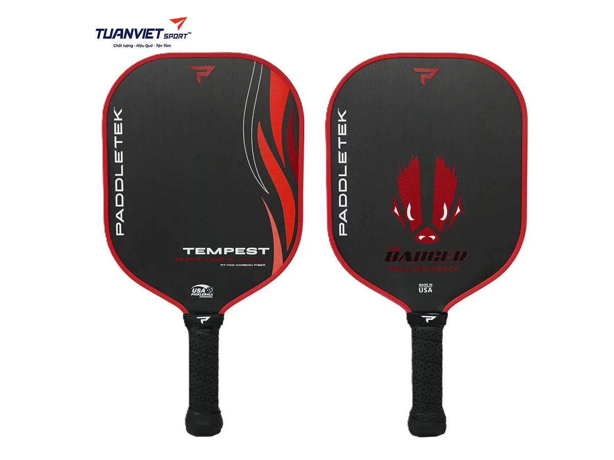 Vợt Pickleball PADDLETEK Tempest Wave Pro-C The Badger Edition