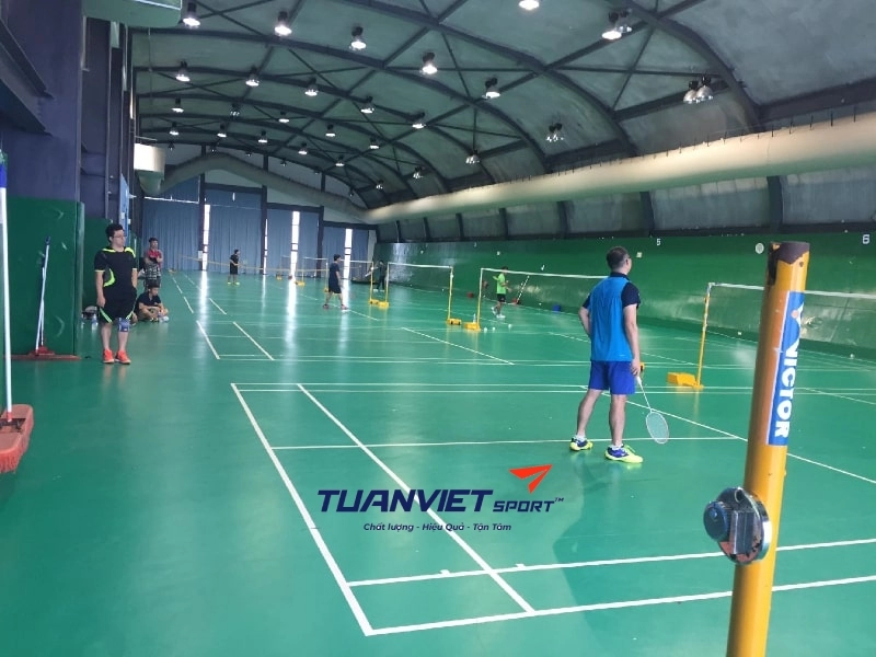 Thi công thảm sân cầu lông tại Đà Nẵng