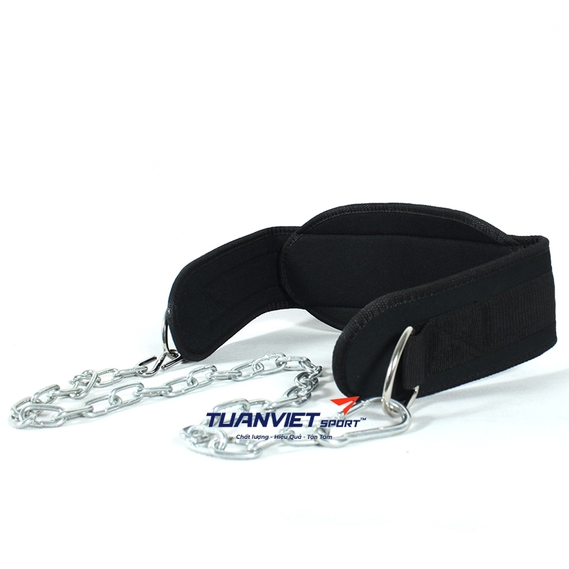 Đai lưng thể hình có xích treo tạ