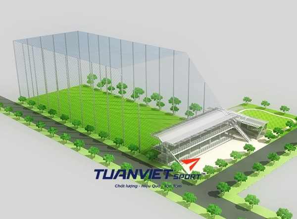 Thi công sân tập golf tiêu chuẩn, bền nhất
