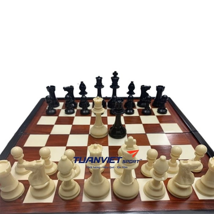 Bàn cờ vua gỗ hương, quân melamine