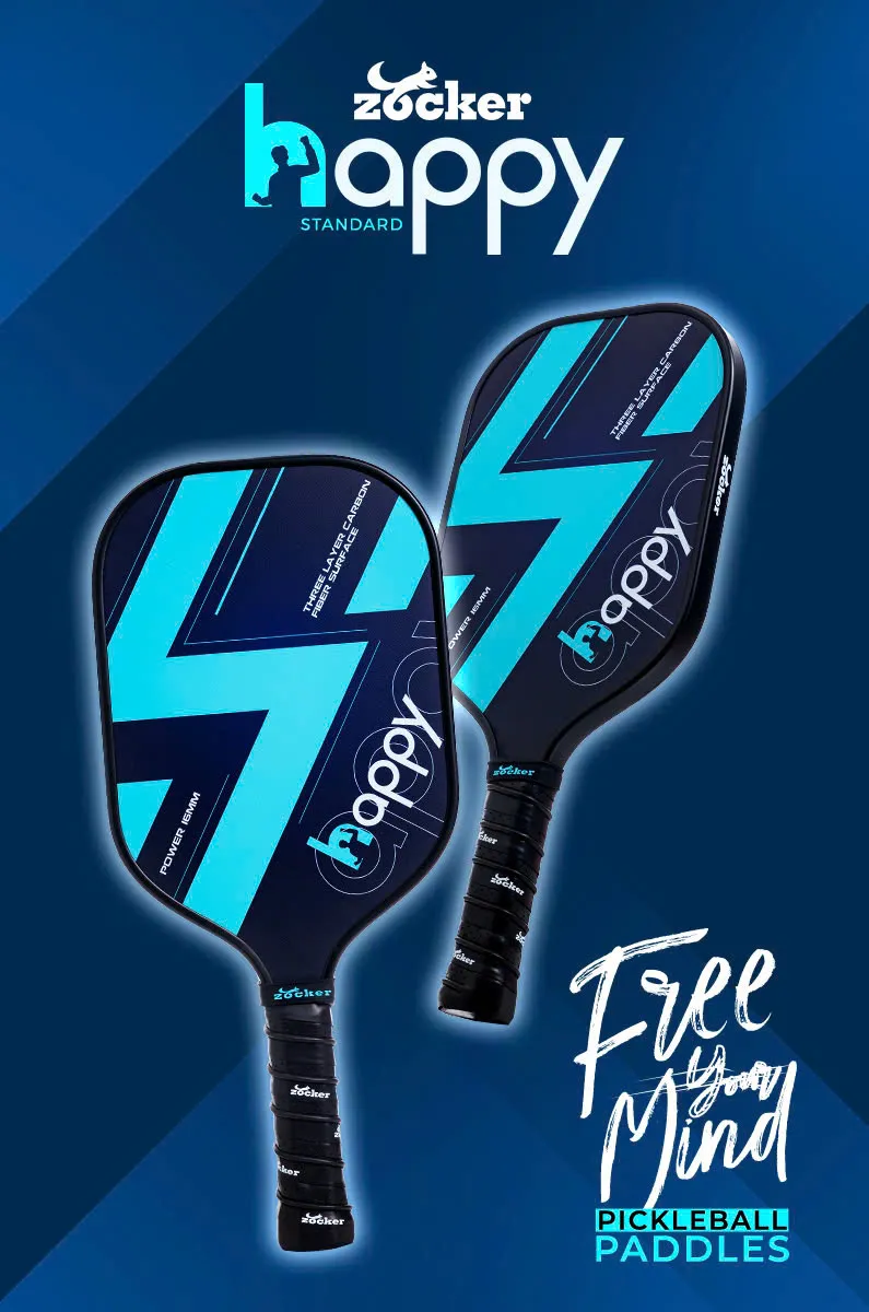 Vợt Pickleball Zocker Happy HP1 Standard Thunder Black