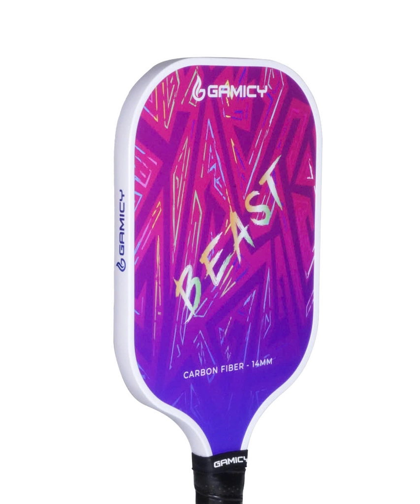 Vợt Pickleball Gamicy Beast 14mm - Màu Tím Trắng