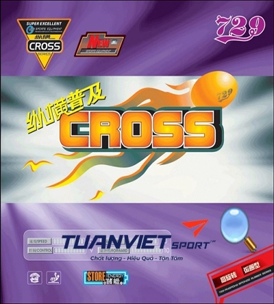 Mặt vợt bóng bàn 729-2 ngắn