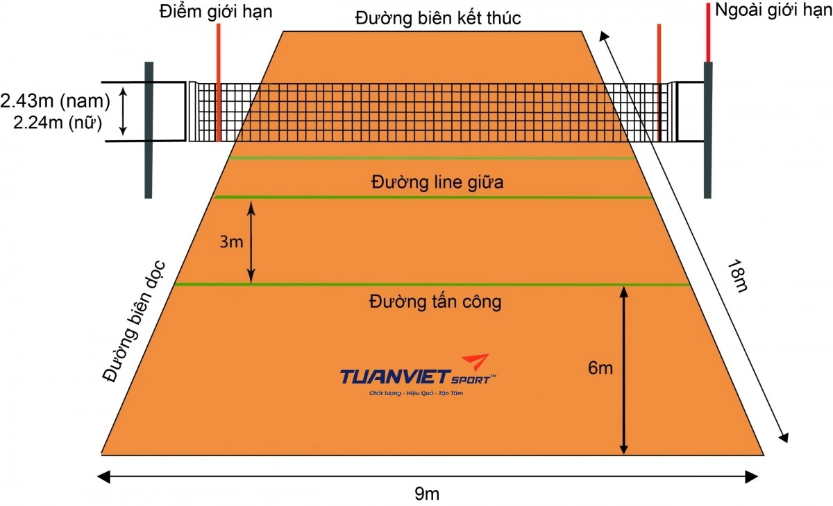 Quy trình & báo giá thi công sân bóng chuyền tiết kiệm chi phí nhất