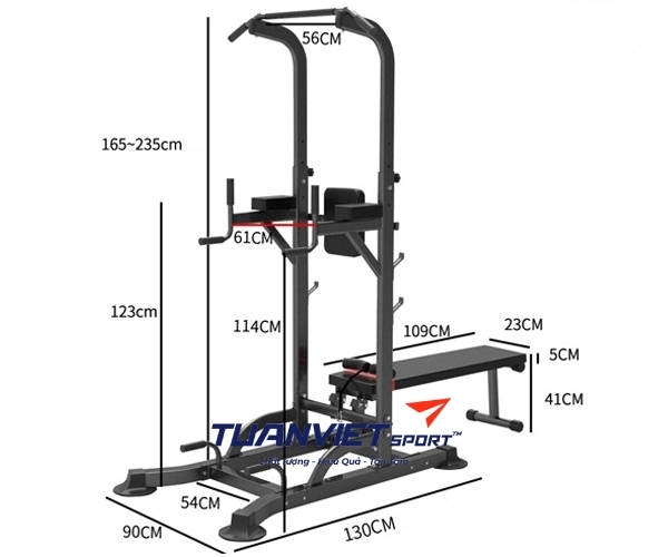Ghế tập tạ đa năng T058