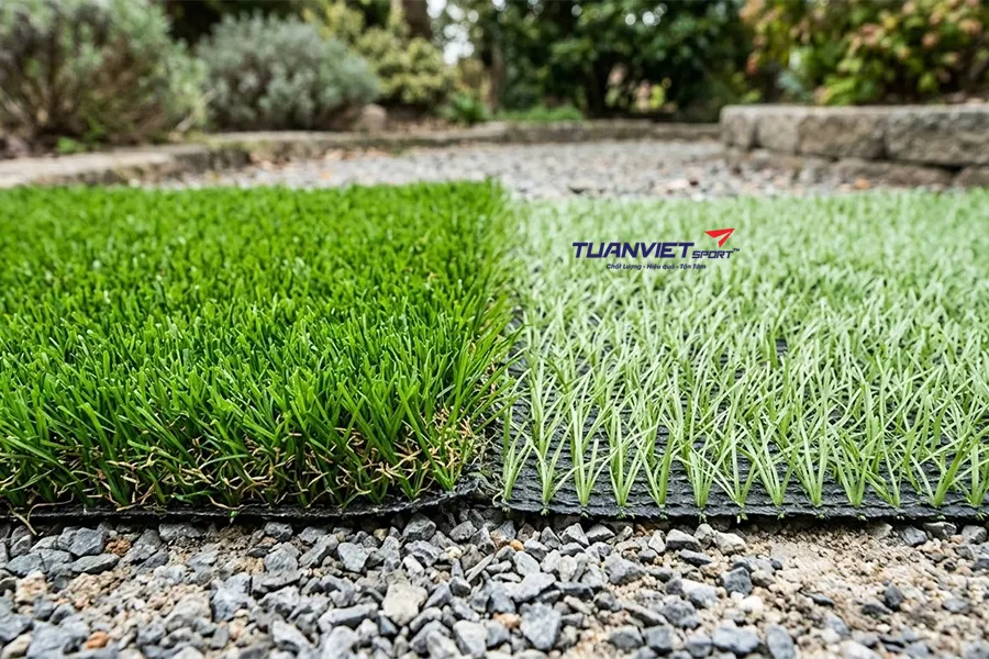 Cỏ nhân tạo loại cao cấp và giá rẻ có gì khác nhau?