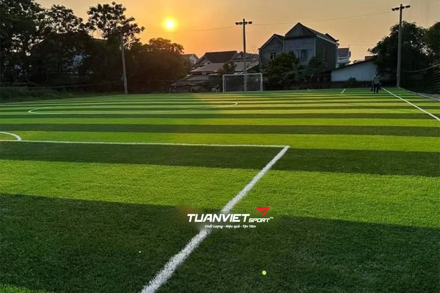 Hình ảnh thực tế các dự án cỏ nhân tạo Tuấn Việt Sport đã bàn giao