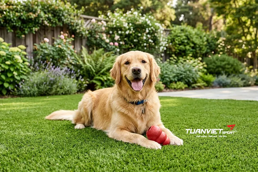 Kinh nghiệm lắp đặt và vệ sinh cỏ nhân tạo cho thú cưng