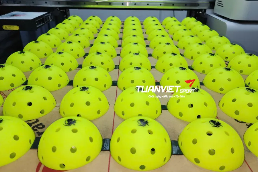 Thiết Kế & In Logo Lên Bóng Pickleball Thi Đấu Miễn Phí | Tuấn Việt Sport In Nhanh, Giá Chỉ Từ 15.000đ