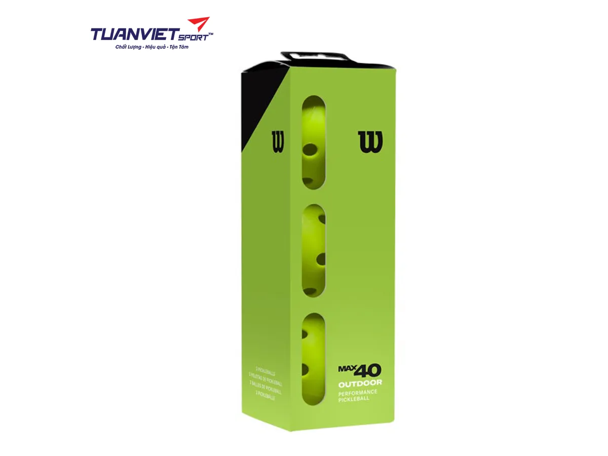 Bóng Pickleball Wilson Max 40 Outdoor - Set 3 quả