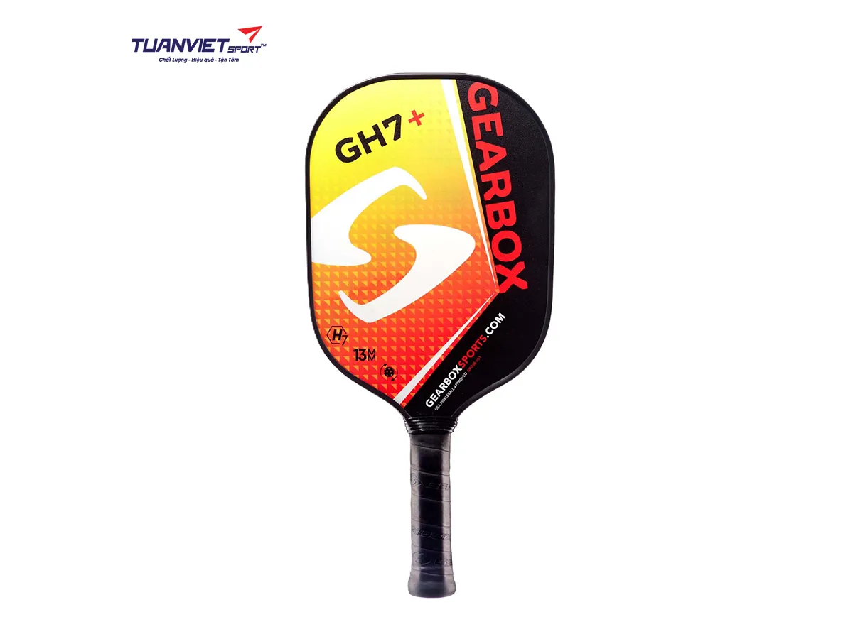 Vợt Pickleball GEARBOX GH7+ Red/Yellow
