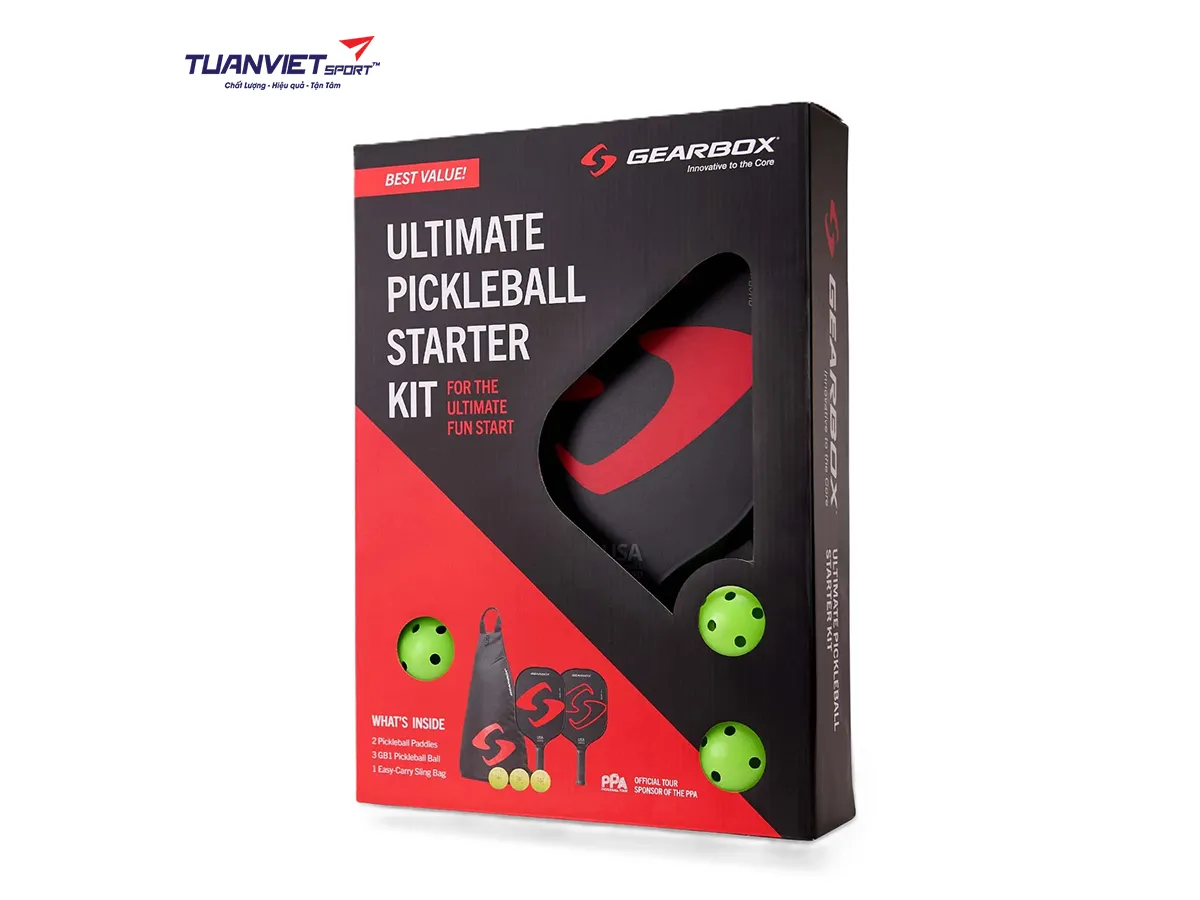 Bộ dụng cụ Pickleball GEARBOX Ultimate Pickleball Starter Kit