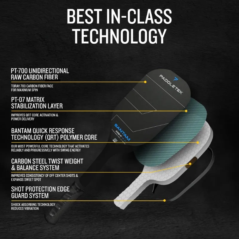 Vợt Pickleball Paddletek Bantam ESQ-C 14.3