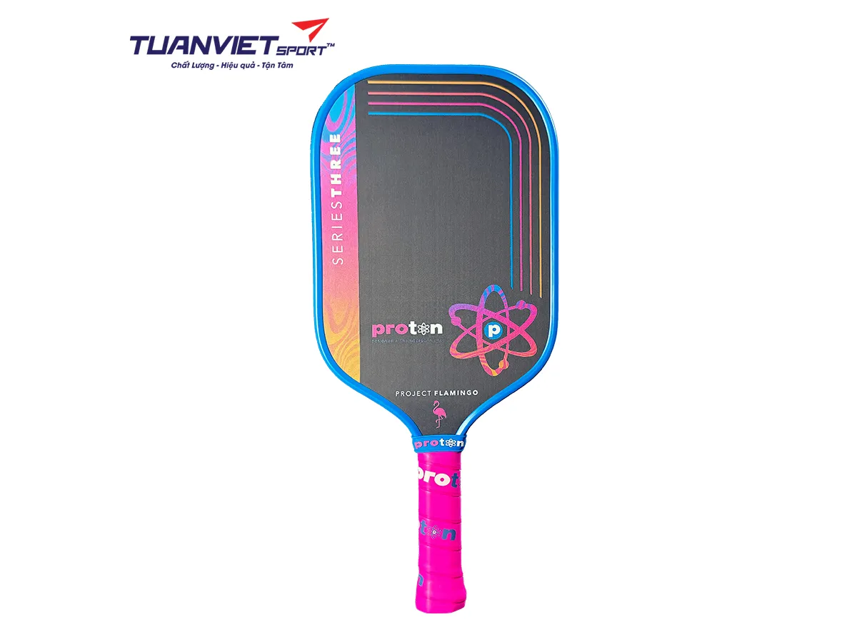 Vợt Pickleball Proton Series Three - Project Flamingo Elongated 13mm