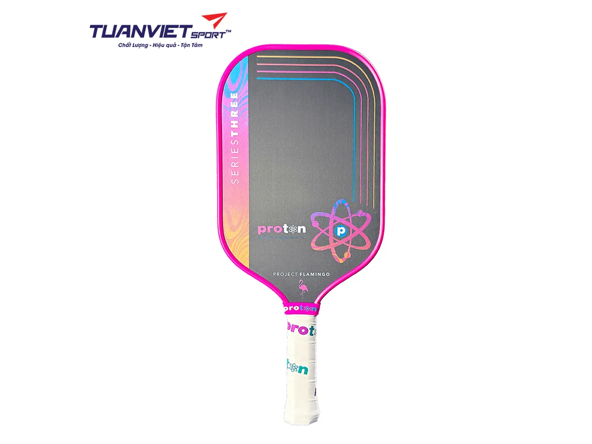 Vợt Pickleball Proton Series Three - Project Flamingo Elongated 13mm