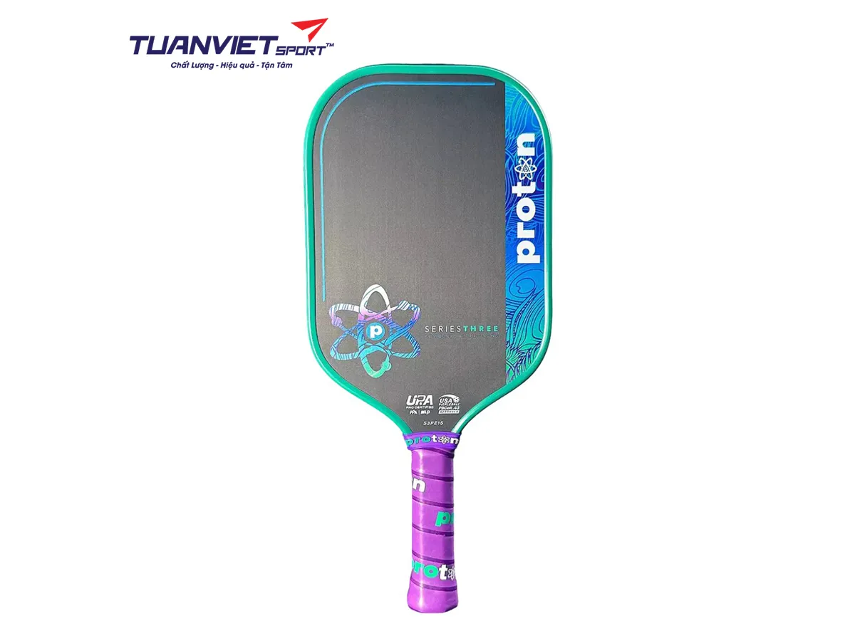 Vợt Pickleball Proton Series Three - Project Peacock Elongated 15mm