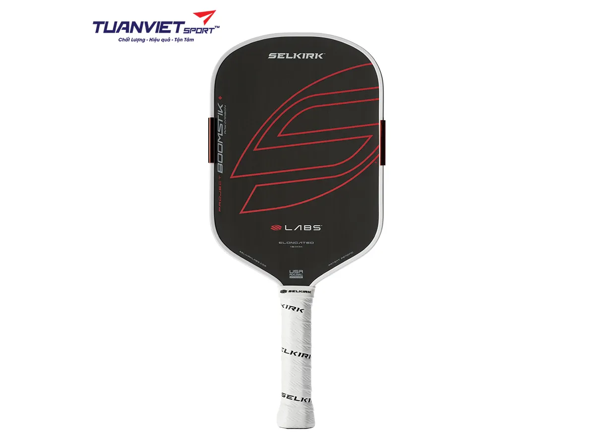 Vợt Pickleball Selkirk Labs Project BOOMSTIK Raw Carbon Asia Edition - Elongated