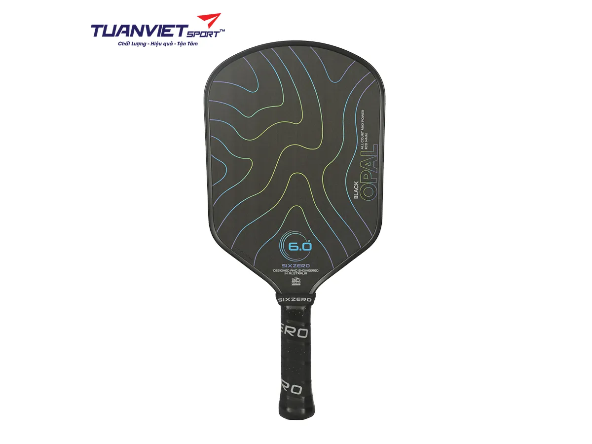 Vợt Pickleball Six Zero Black Opal 14mm