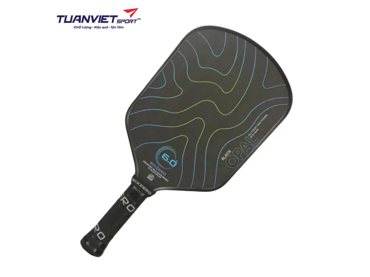 Vợt Pickleball Six Zero Black Opal 14mm