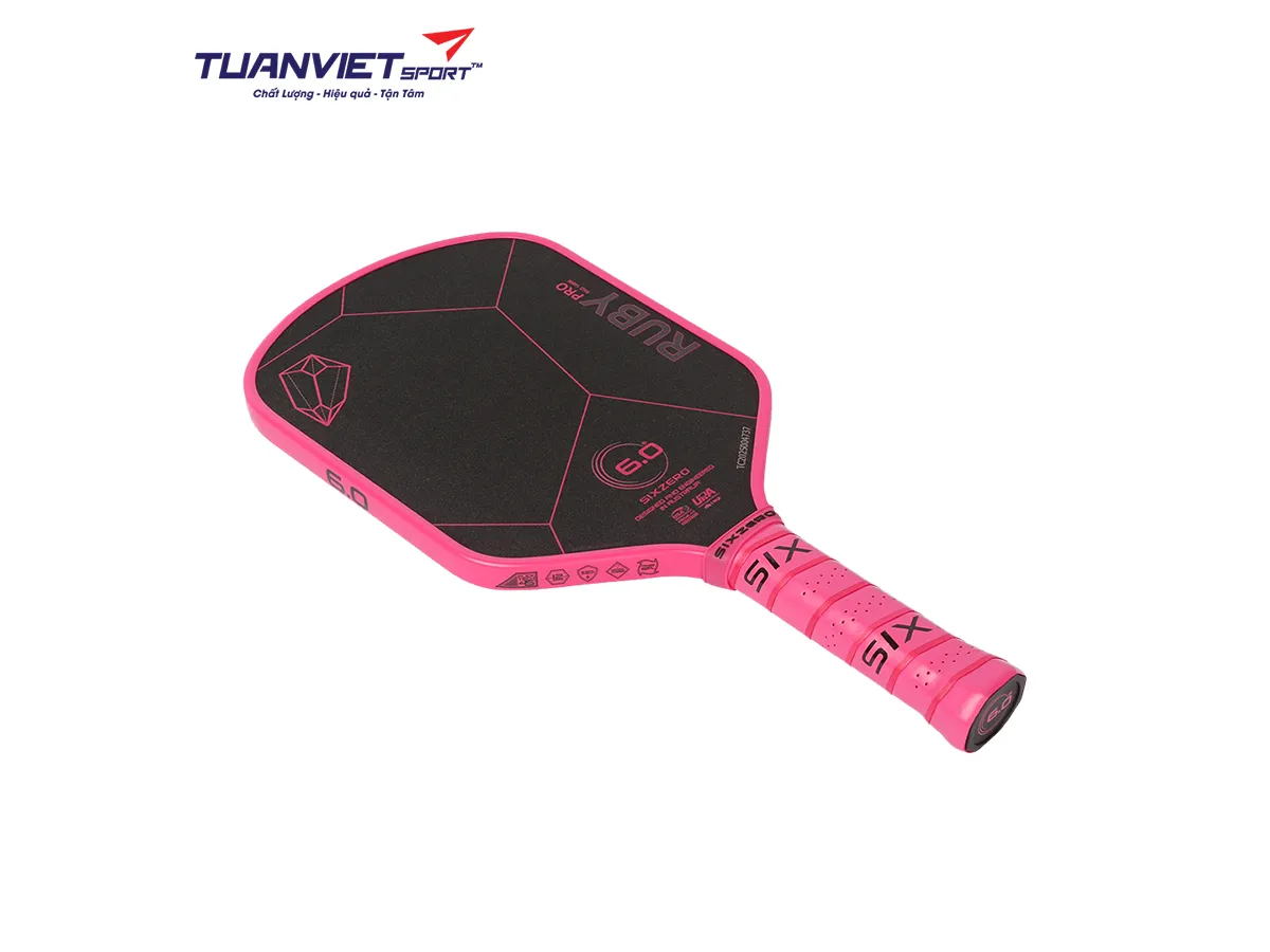Vợt Pickleball Six Zero Ruby Pro 14mm