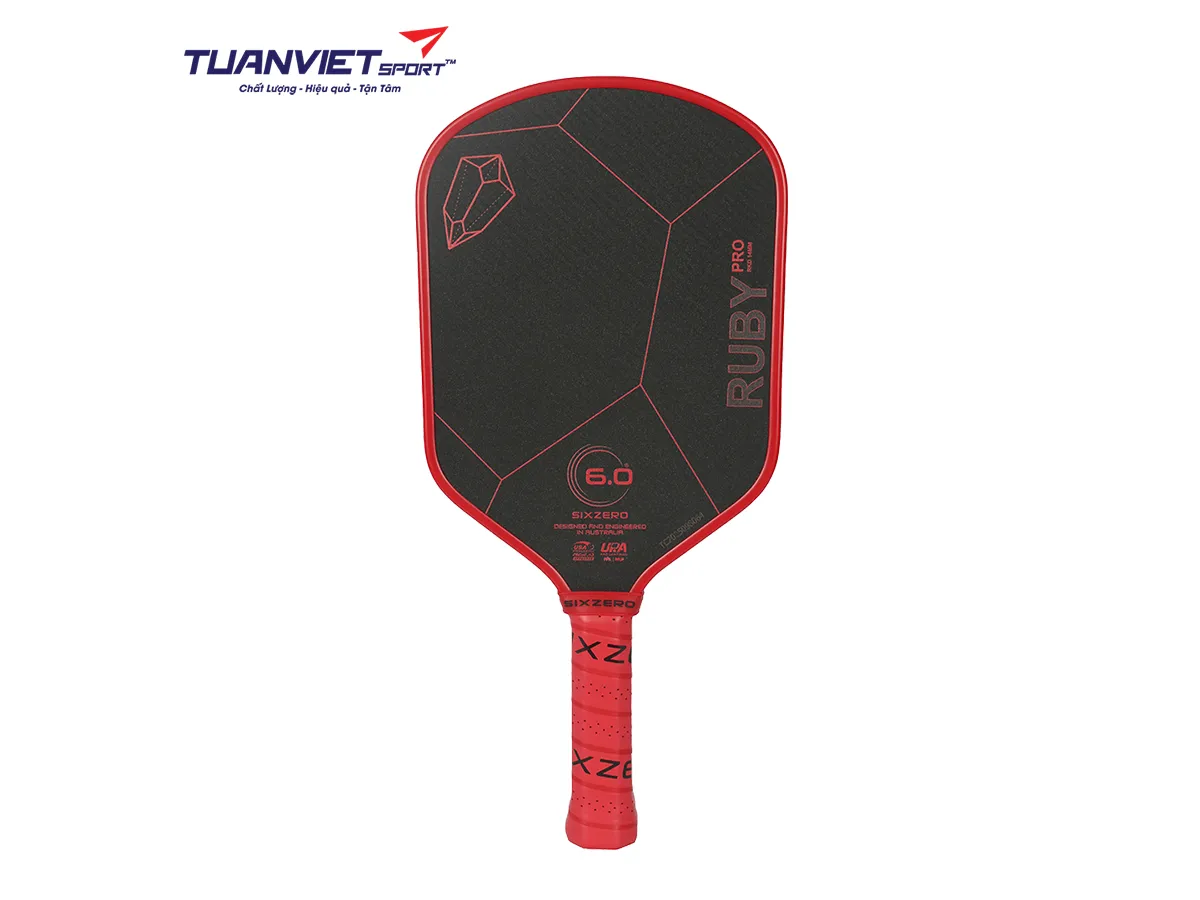 Vợt Pickleball Six Zero Ruby Pro 14mm