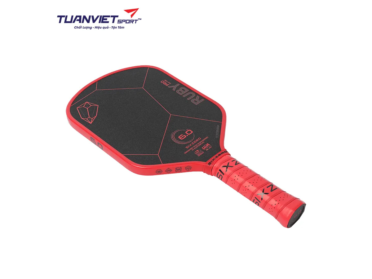 Vợt Pickleball Six Zero Ruby Pro 14mm