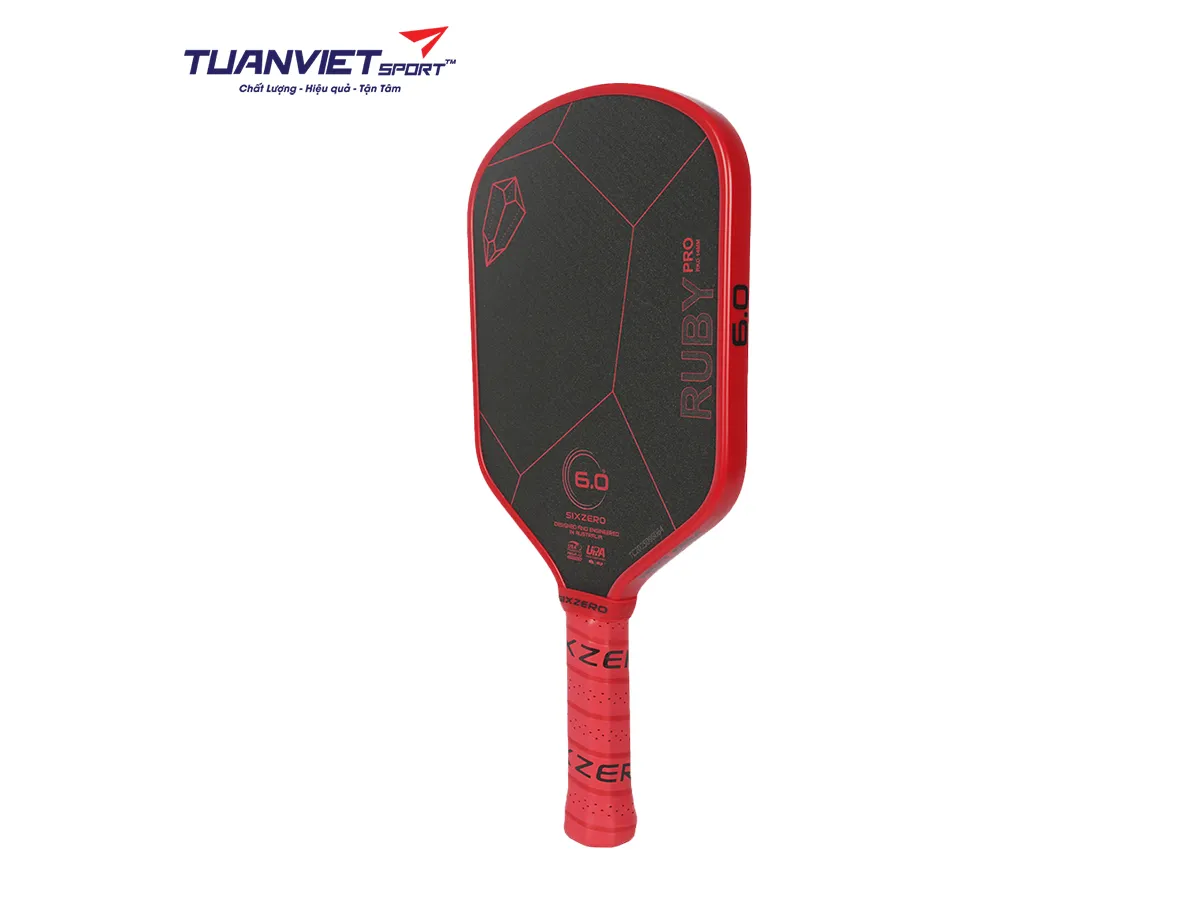 Vợt Pickleball Six Zero Ruby Pro 14mm
