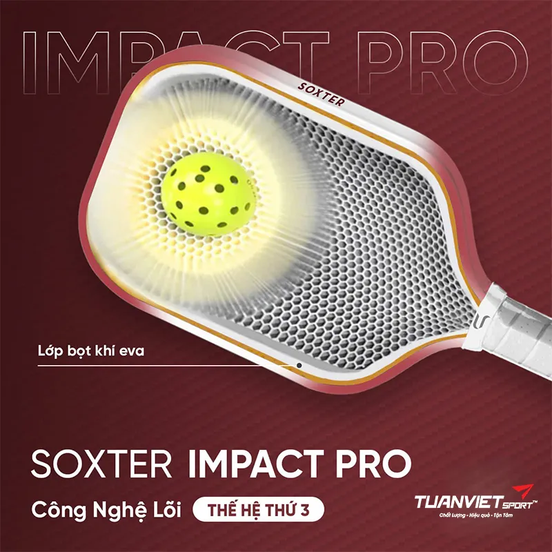 Vợt Pickleball Soxter Impact Pro 2.0 - Kevlar Dupont