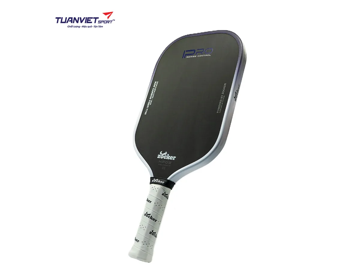 Vợt Pickleball Zocker Happy HP05 Pro Series Control White/Purple