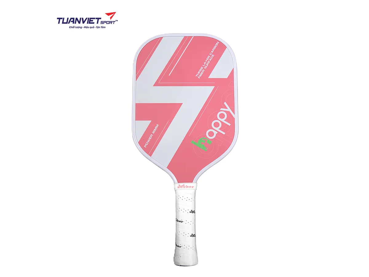 Vợt Pickleball Zocker Happy HP1 Standard Thunder White/Pink