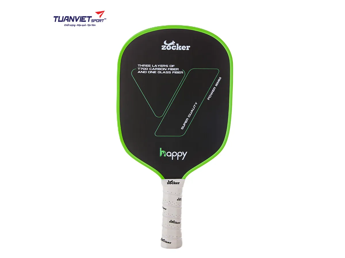 Vợt Pickleball Zocker Happy HP2 Super Quality Green