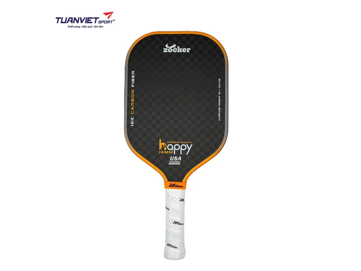 Vợt Pickleball Zocker Happy HP3 Premium Quality Orange