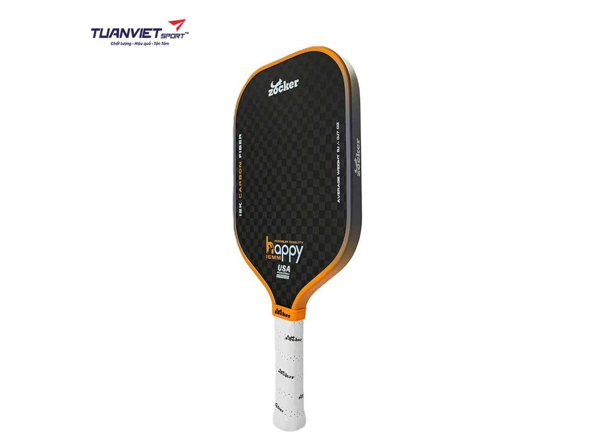 Vợt Pickleball Zocker Happy HP3 Premium Quality Orange
