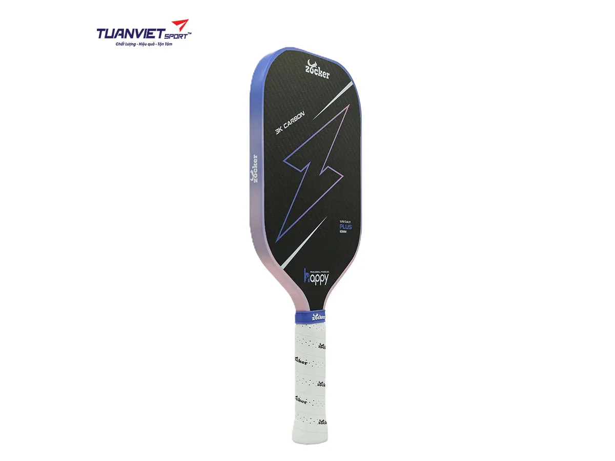 Vợt Pickleball Zocker HP02 Plus Edgeless Super Quality Blue-Pink